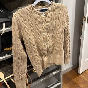 Polo by Ralph Lauren Tan Cable Knit Sweater